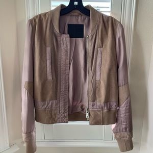 AllSaints Leather Suede Bomber